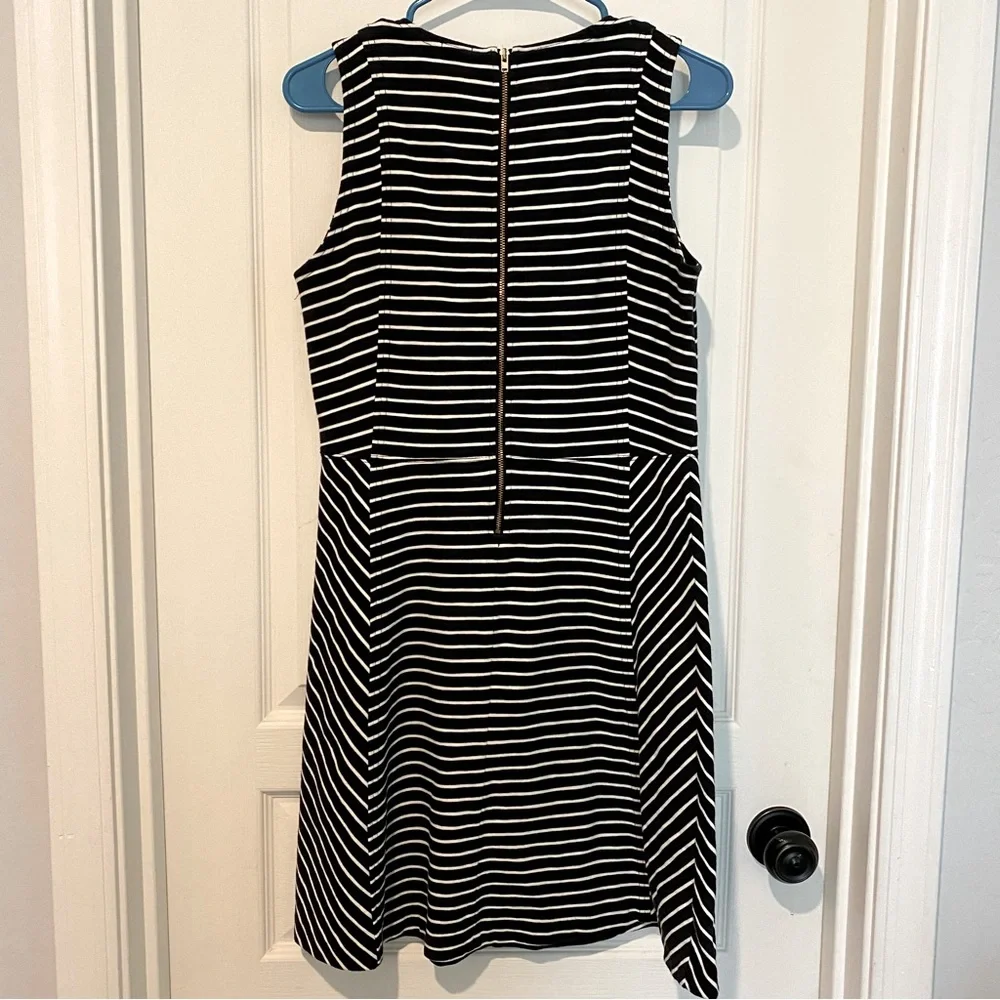 J. Crew Fit & Flare Striped Sheath Dress